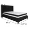 Flash Furniture Platform Bed Set, Riverdale, Full, Black HG-BM-38-GG - alternate 3